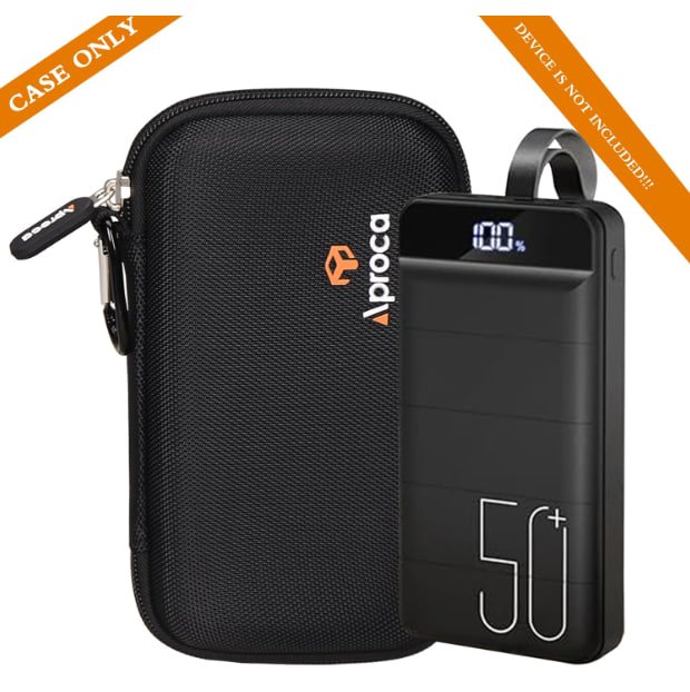 Aproca Case Compatible with Morfec Power Bank Fast Charging 50000mAh 22.5W Portable Charger, Portable Hard Storage Bag for Accessories (Case Only)